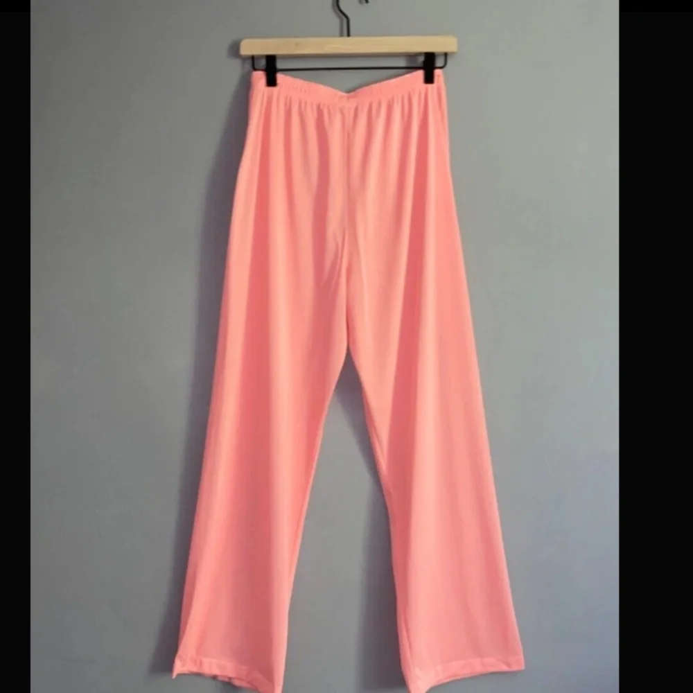 Vintage VANITY FAIR Coral Peach Pajama Set Size Small? Pajamas See Measurements